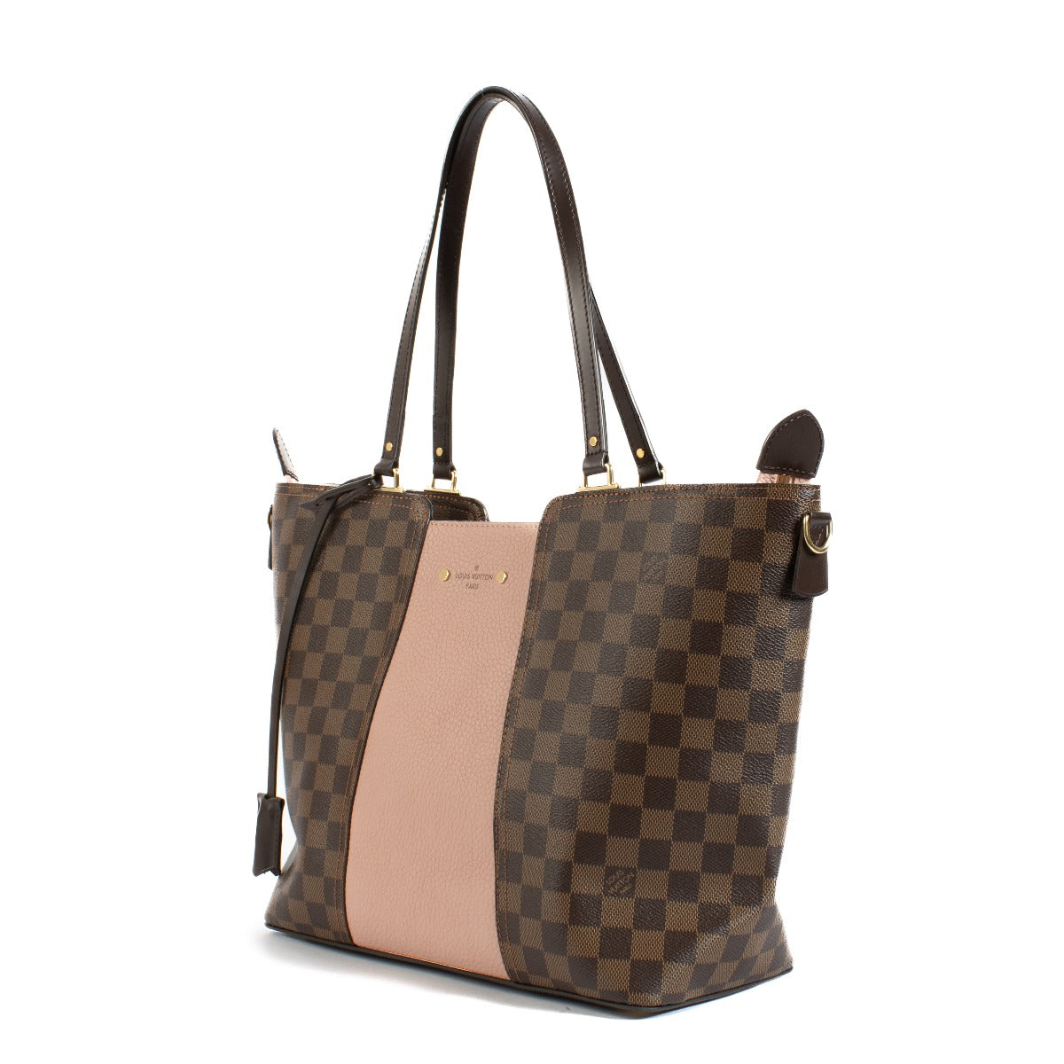 Shop safe online at Labellov in Antwerp, Brussels and Knokke this 100% authentic second hand Louis Vuitton Damier Ebene/Magnolia Jersey Tote Bag