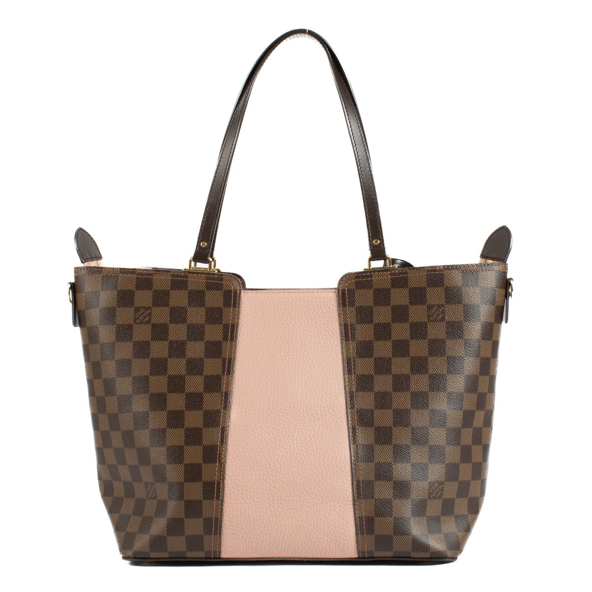 Shop safe online at Labellov in Antwerp, Brussels and Knokke this 100% authentic second hand Louis Vuitton Damier Ebene/Magnolia Jersey Tote Bag
