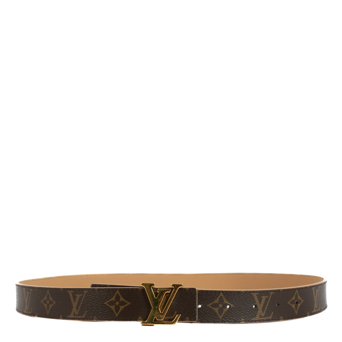 Louis Vuitton LV Initials Natural Reversible Belt - size 80 for the best price at Labellov secondhand luxury in Antwerp and Knokke