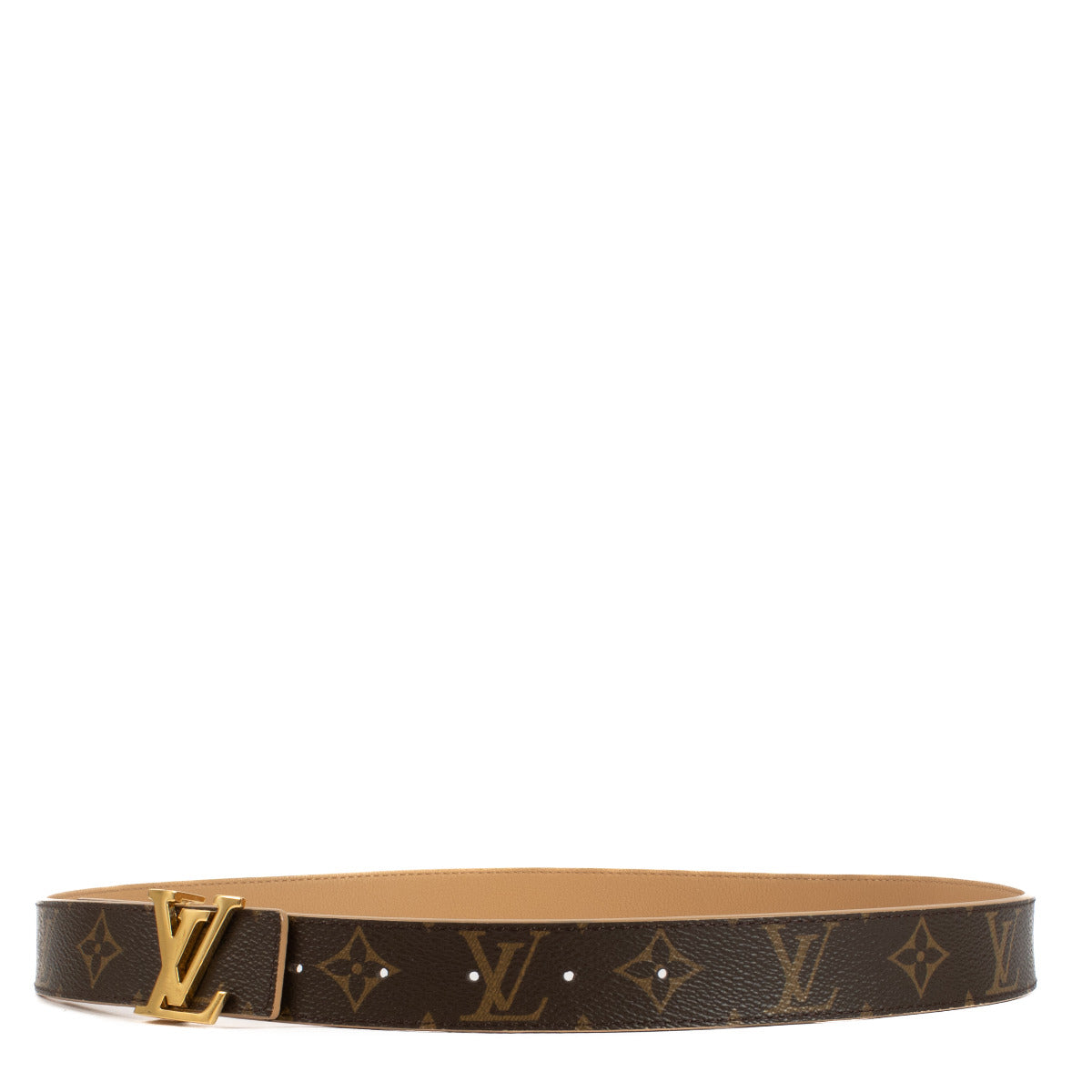 Louis Vuitton LV Initials Natural Reversible Belt - size 80