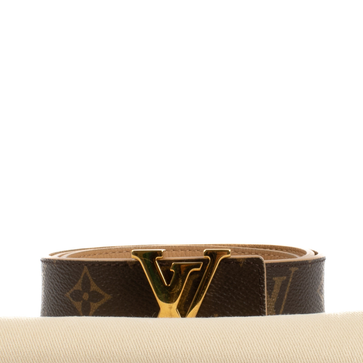 Louis Vuitton LV Initials Natural Reversible Belt - size 80