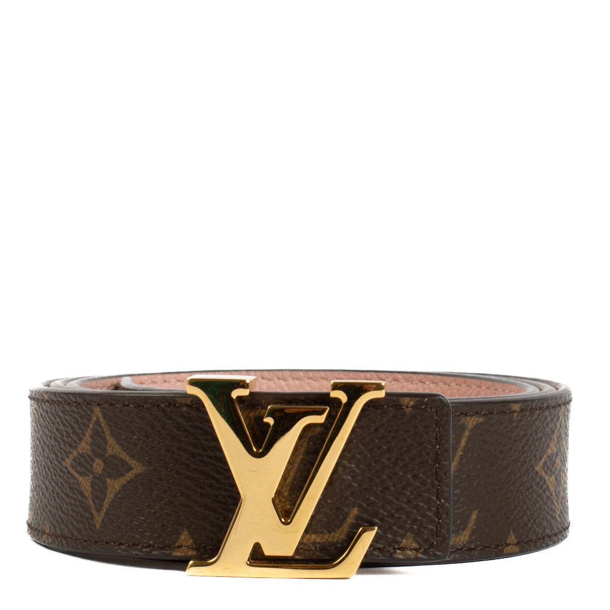 Louis Vuitton LV Initials Rose Ballerine Reversible Belt - size 90 aan de beste prijs bij Labellov tweedehands luxe in Antwerpen en Knokke