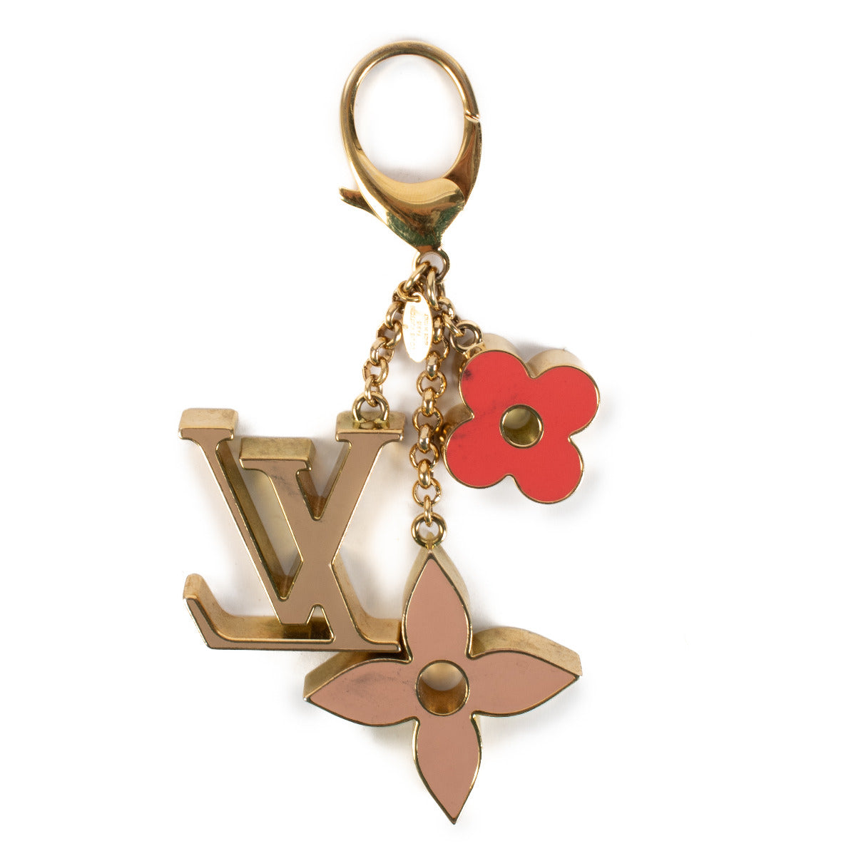Louis Vuitton Pink Fleur de Monogram Key Charm for the best price at Labellov secondhand luxury in Antwerp and Knokke