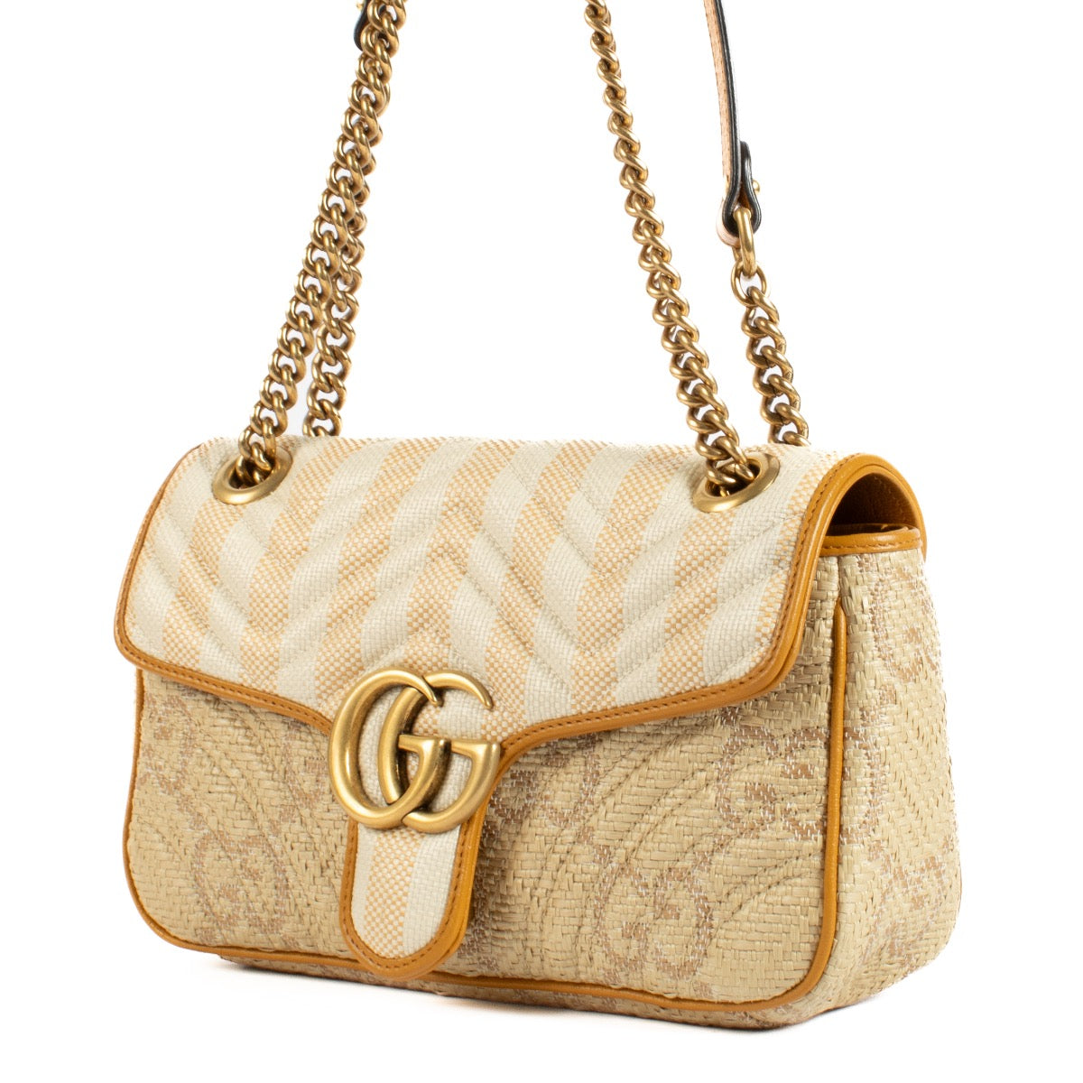 shop 100% authentic second hand Gucci Raffia GG Marmont Bag on Labellov.com