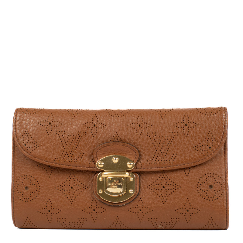 Louis Vuitton Brown Leather Mahina Wallet