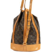 Shop safe online at Labellov in Antwerp, Brussels and Knokke this 100% authentic second hand Louis Vuitton Monogram Randonnée Bucket Bag
