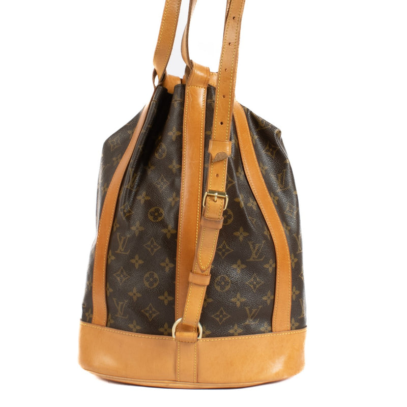 Shop safe online at Labellov in Antwerp, Brussels and Knokke this 100% authentic second hand Louis Vuitton Monogram Randonnée Bucket Bag