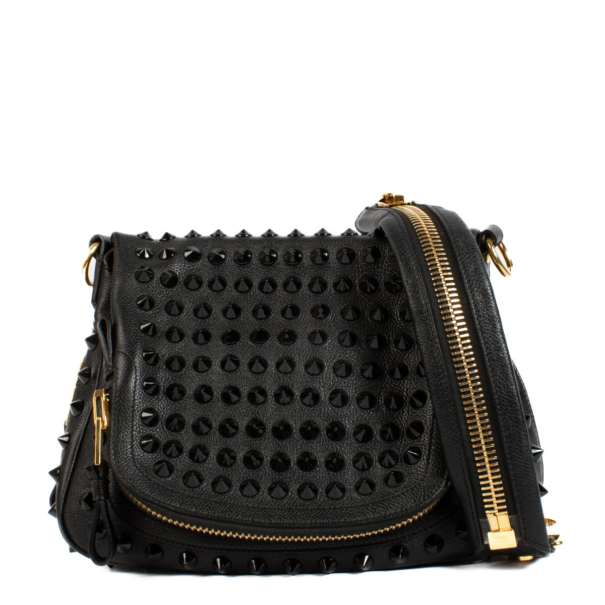 Tom Ford Black Studded Medium Jennifer Bag aan de beste prijs bij Labellov