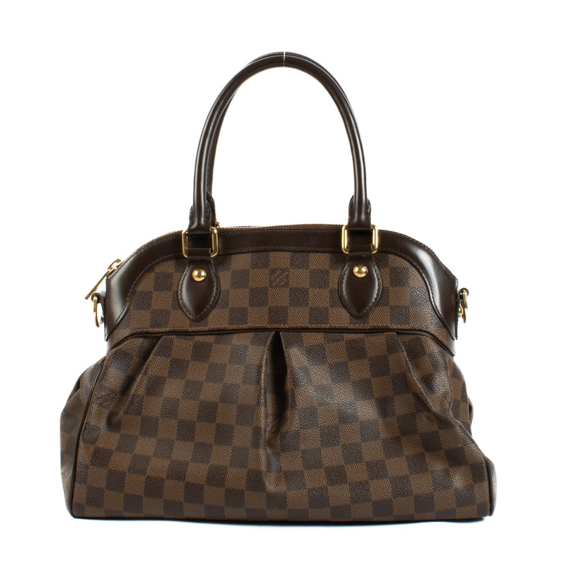 Shop safe online at Labellov in Antwerp, Brussels and Knokke this 100% authentic second hand Louis Vuitton Damier Ebene Trevi PM Shoulder Bag