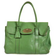 Buy authentic second hand Mulberry Green Goat Leather Classic Heritage Bayswater Top handle Bag at Labellov.com