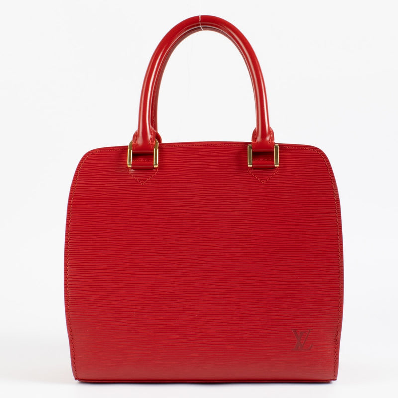 Shop 100% authentic second hand Louis Vuitton Red Epi Leather Triana Bag on Labellov.com