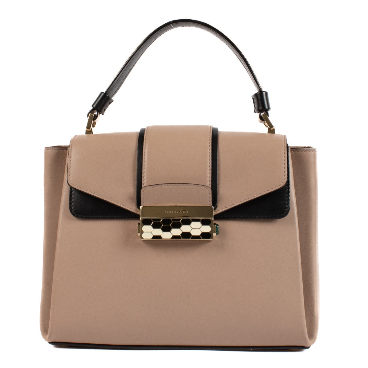 Shop safe online at Labellov in Antwerp, Brussels and knokke this 100% authentic second hand Bulgari Serpenti Pink Serpenti Viper Top Handle Bag