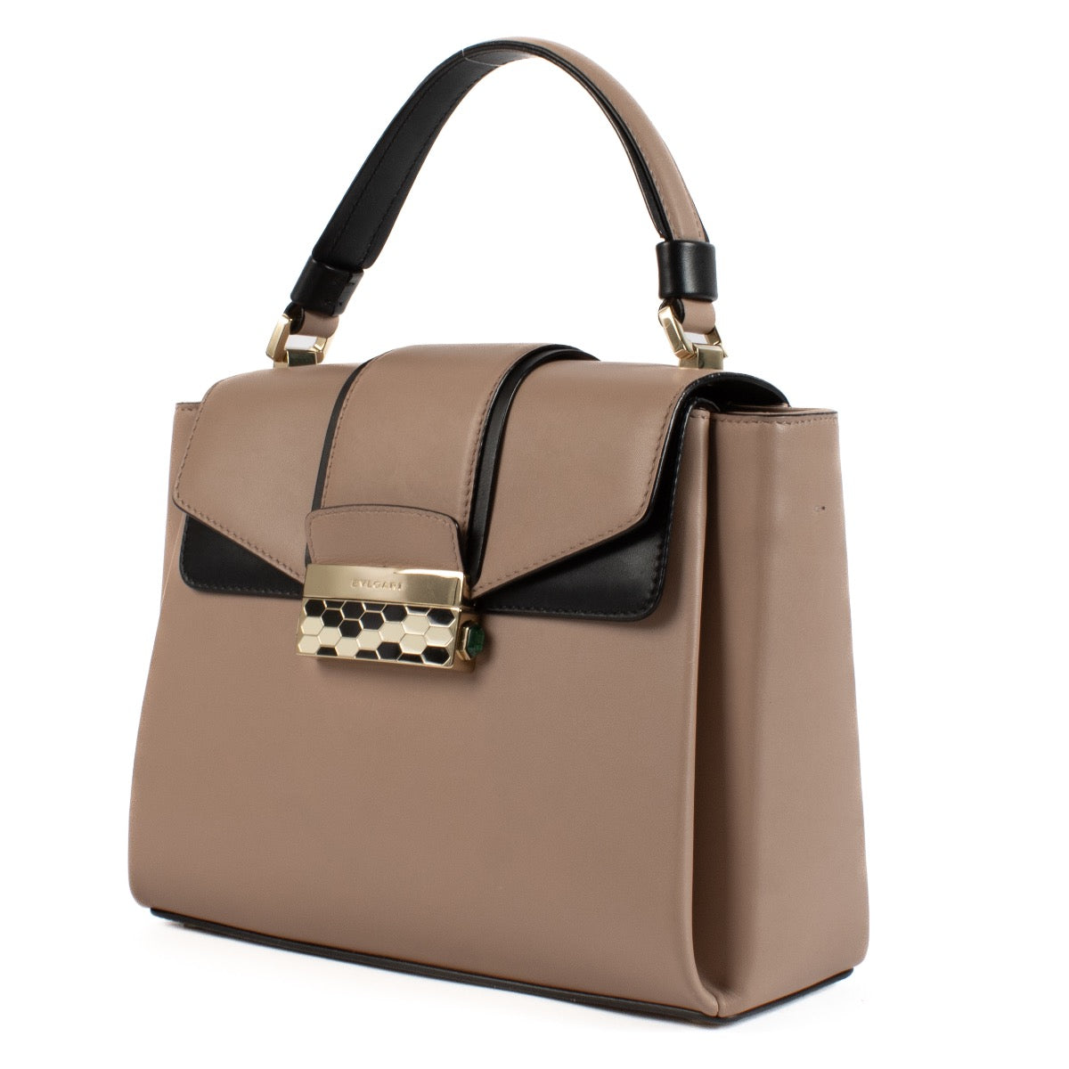 Shop safe online at Labellov in Antwerp, Brussels and knokke this 100% authentic second hand Bulgari Serpenti Pink Serpenti Viper Top Handle Bag