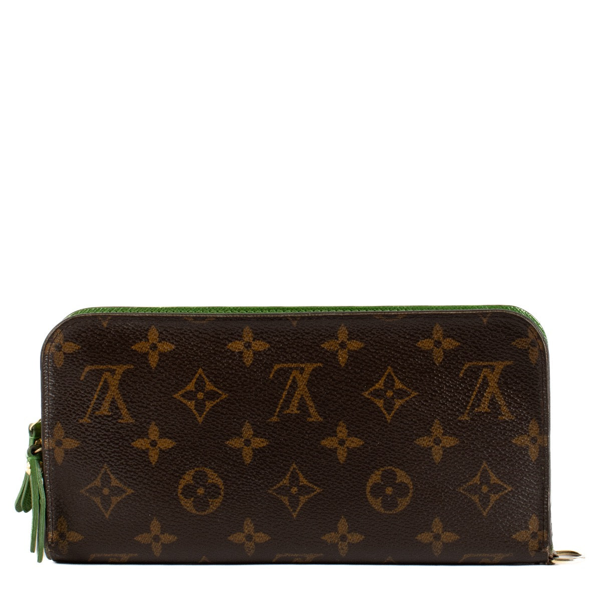 Shop safe online at Labellov in Antwerp, Brussels and Knokke this 100% authentic second hand Louis Vuitton Monogram Green Insolite En Toile Wallet