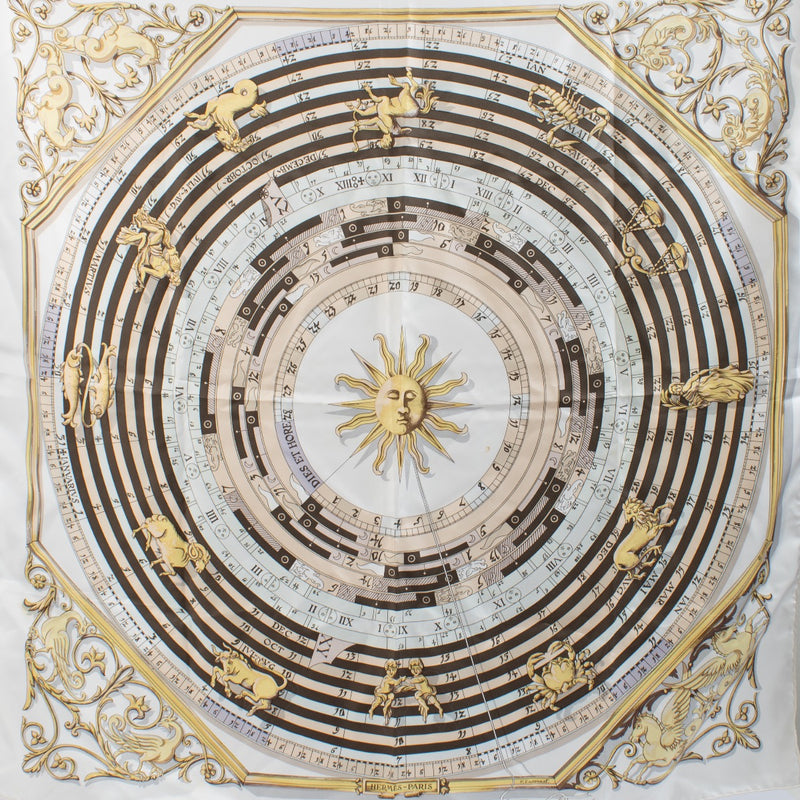Shop 100% authentic secondhand Hermès White Dies et Hore 90 Scarf on Labellov.com