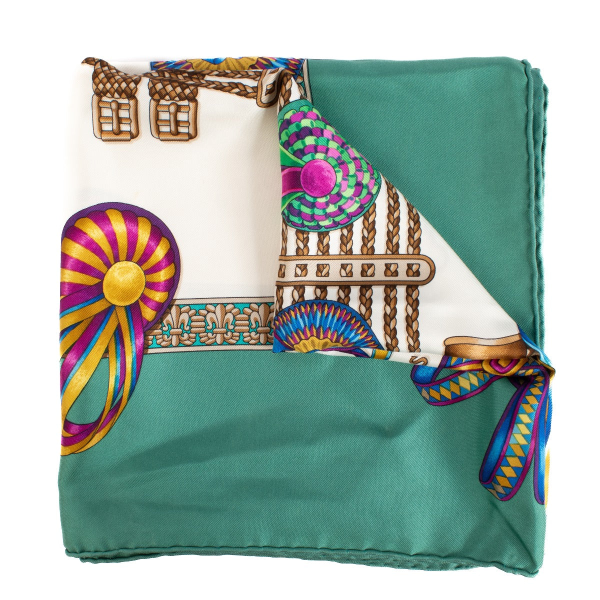 shop 100% authentic second hand Hermès Les Rubans Du Cheval Silk Scarf on Labellov.com