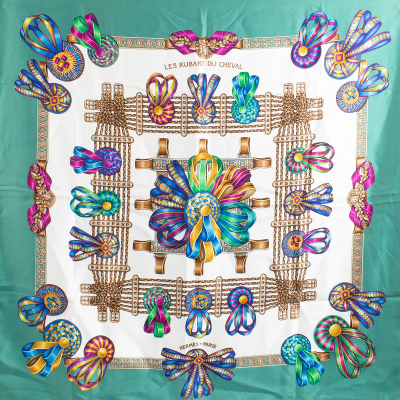 shop 100% authentic second hand Hermès Les Rubans Du Cheval Silk Scarf on Labellov.com