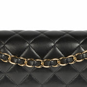 Authentic pre-loved Chanel Black Lambskin Medium Classic 11.12 Handbag on Labellov.com