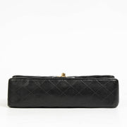 Authentic pre-loved Chanel Black Lambskin Medium Classic 11.12 Handbag on Labellov.com