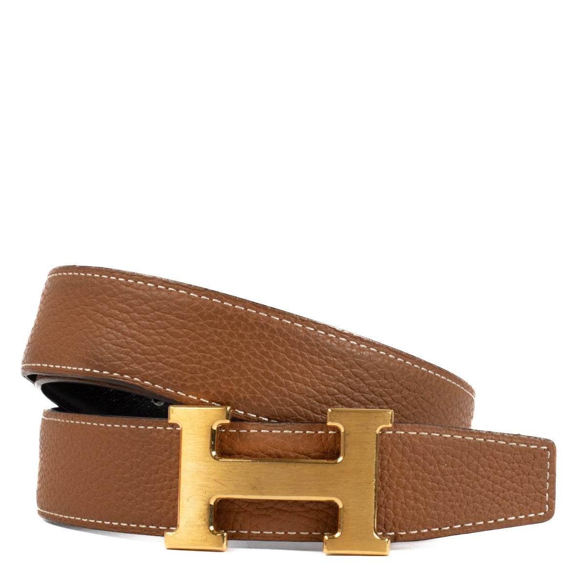 Authentic second hand Hermès Reversible H Buckle 32mm Belt on www.labellov.com