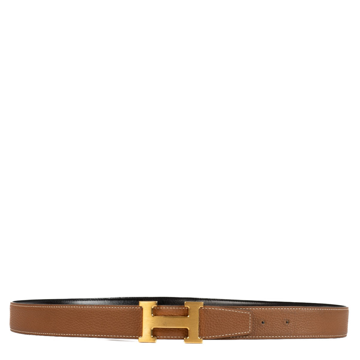 Authentic second hand Hermès Reversible H Buckle 32mm Belt on www.labellov.com
