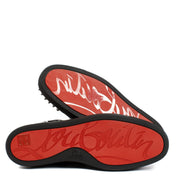 Shop safe online at Labellov in Antwerp, Brussels and Knokke this 100% authentic second hand Christian Louboutin Black Junior Spikes Sneakers - Size 47