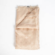 Authentic pre-loved Louis Vuitton Beige Monogram Classic Shawl on Labellov.com