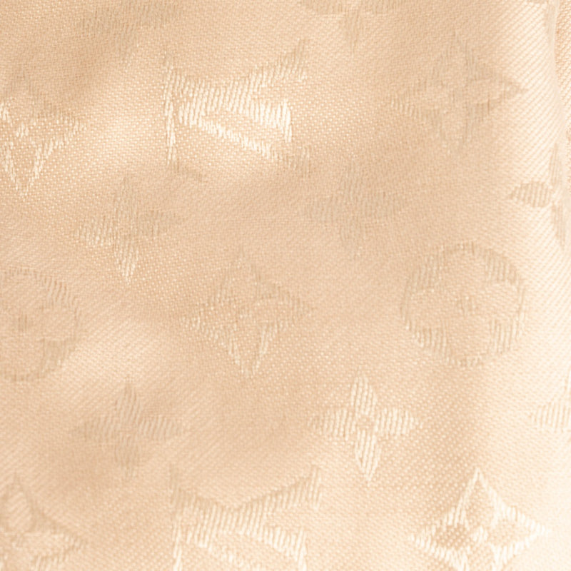 Authentic pre-loved Louis Vuitton Beige Monogram Classic Shawl on Labellov.com