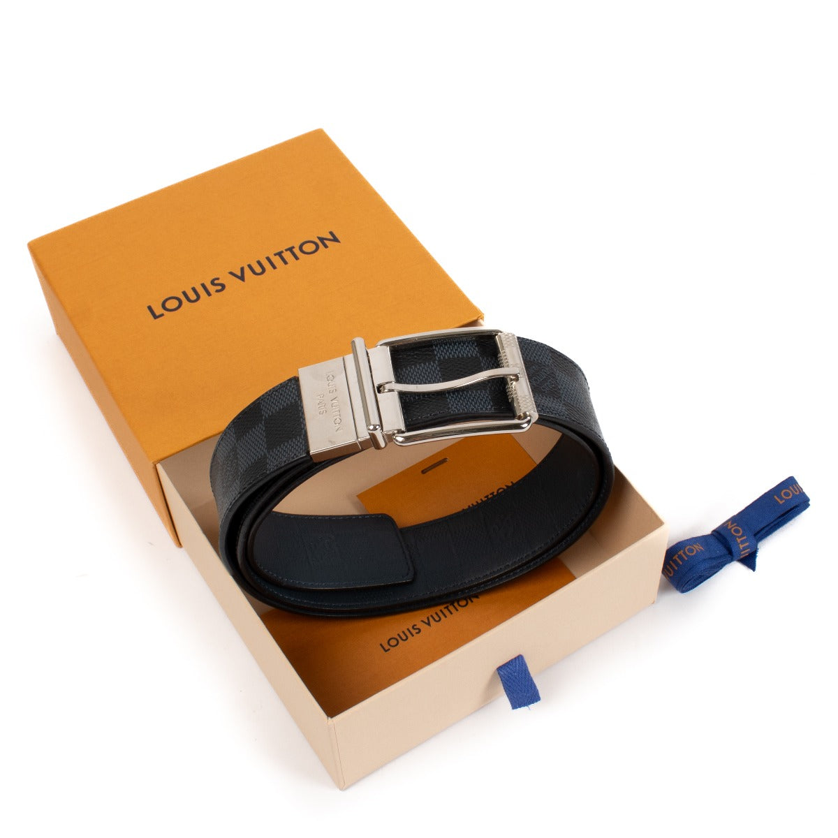 Louis Vuitton Damier Print 40mm Reversible Belt