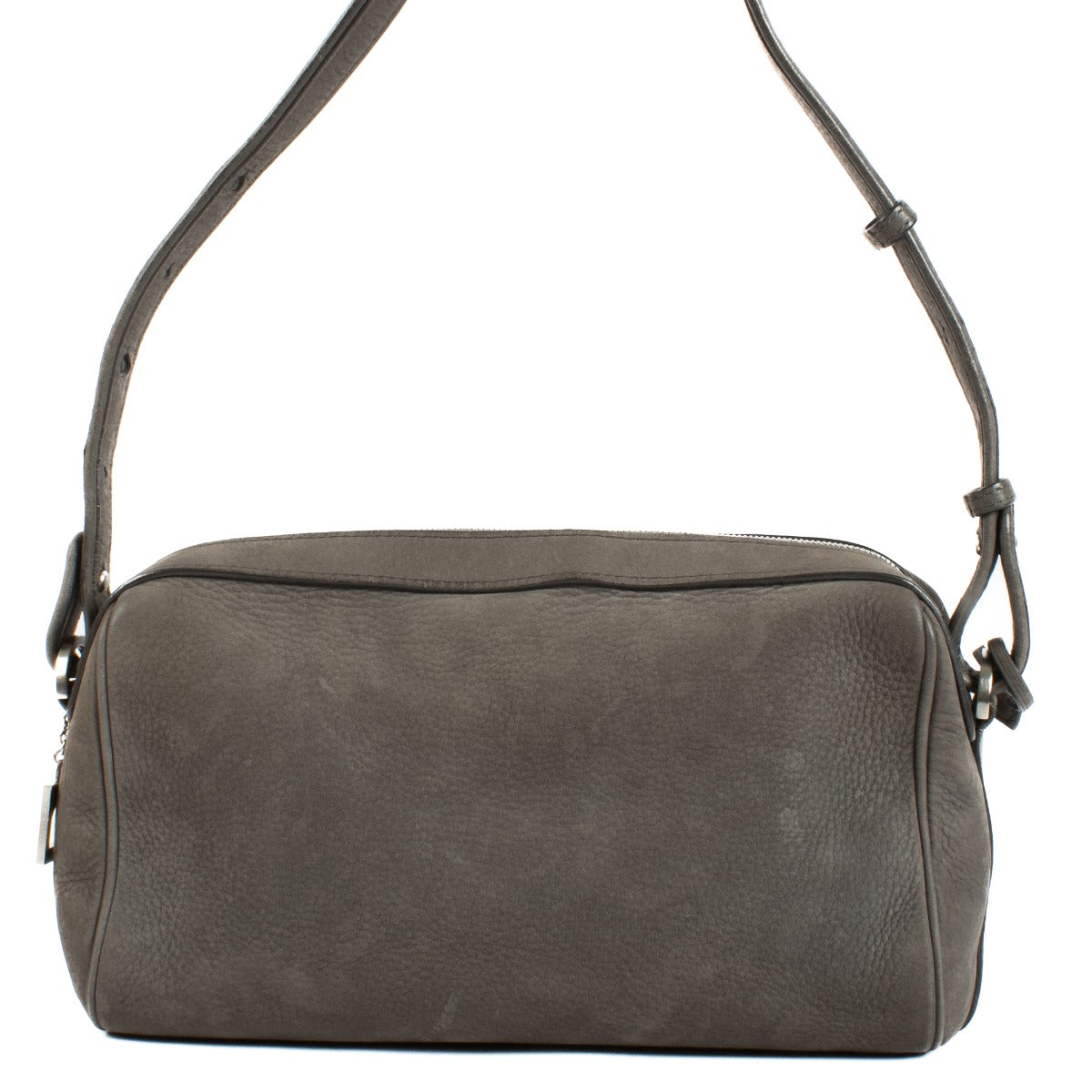 Shop safe online at Labellov in Antwerp, Brussels and Knokke this 100% authentic second hand Delvaux Grey Cinema Trotteur Shoulder Bag