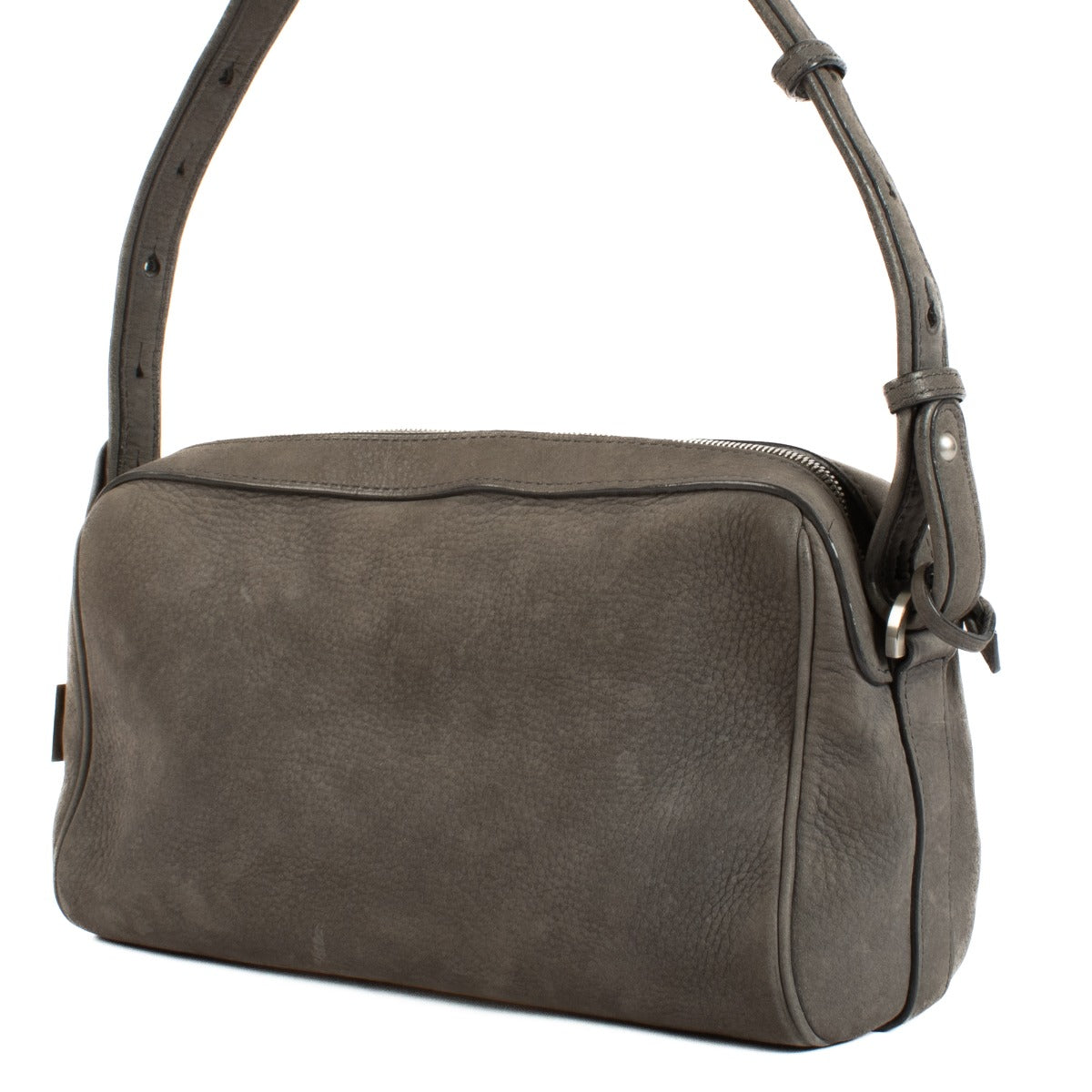 Shop safe online at Labellov in Antwerp, Brussels and Knokke this 100% authentic second hand Delvaux Grey Cinema Trotteur Shoulder Bag