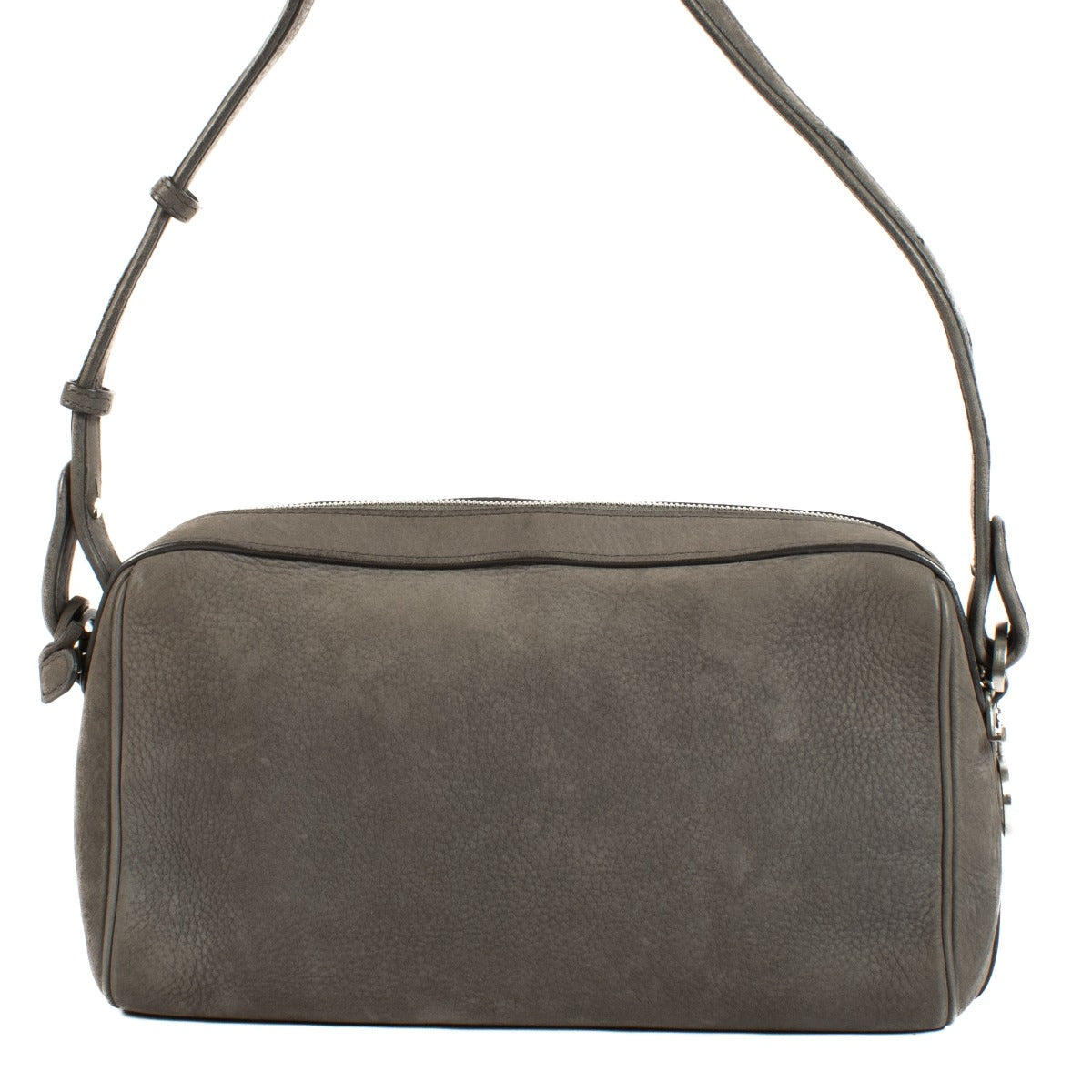 Shop safe online at Labellov in Antwerp, Brussels and Knokke this 100% authentic second hand Delvaux Grey Cinema Trotteur Shoulder Bag