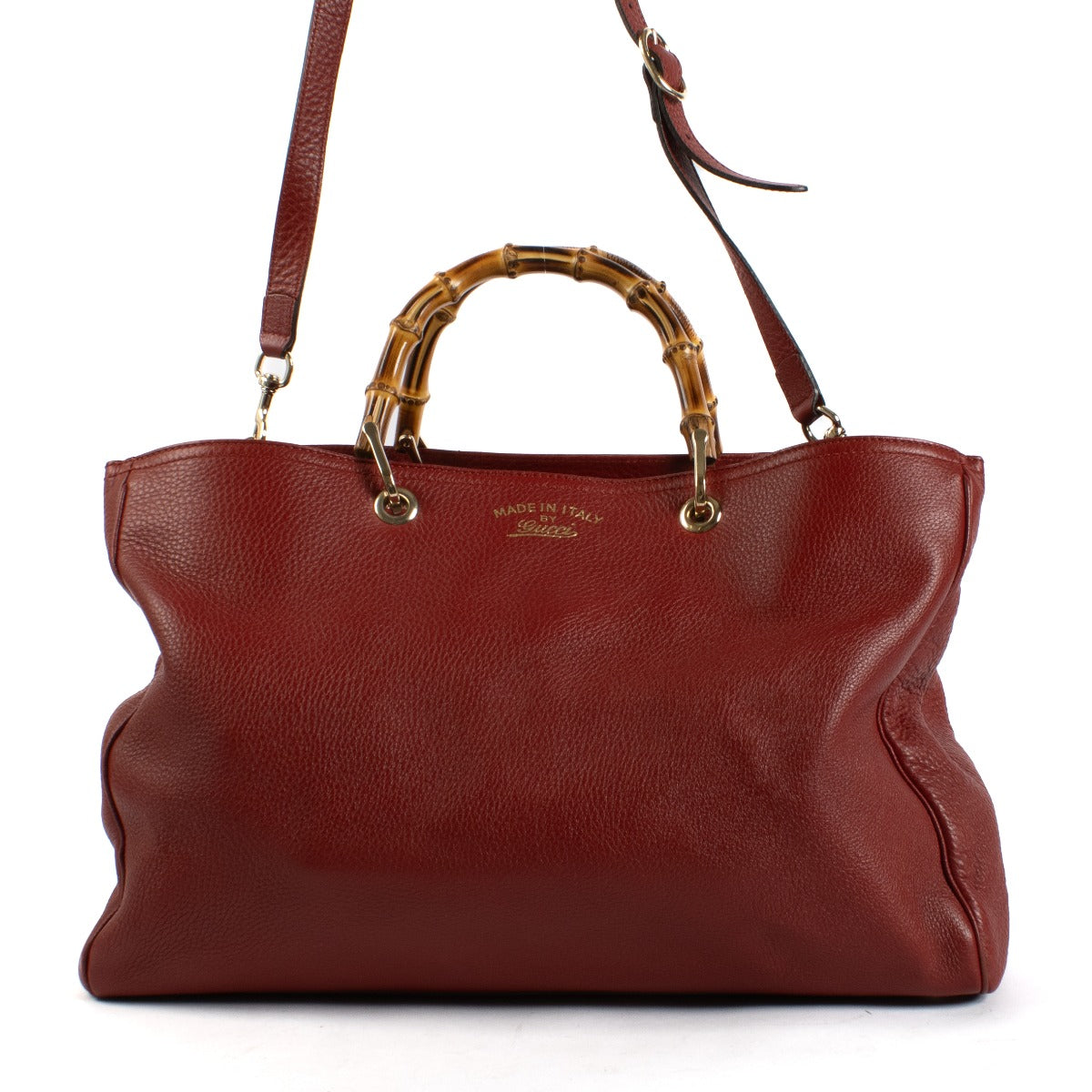 Shop 100% authentic secondhand Gucci Red Bamboo Shopper Tote on Labellov.com