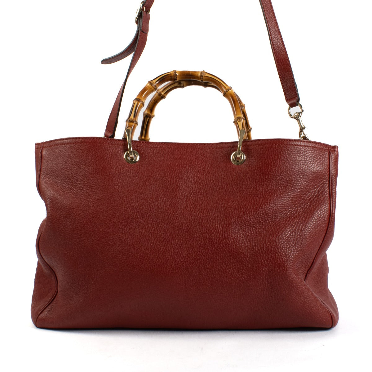 Shop 100% authentic secondhand Gucci Red Bamboo Shopper Tote on Labellov.com