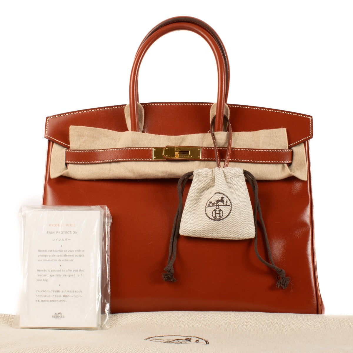 Hermès Birkin 35 Brique Box GHW