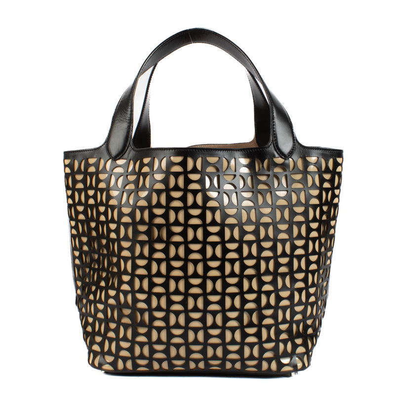 shop 100% authentic second hand Alaïa Laser Cut Leather Tote Bag on Labellov.com