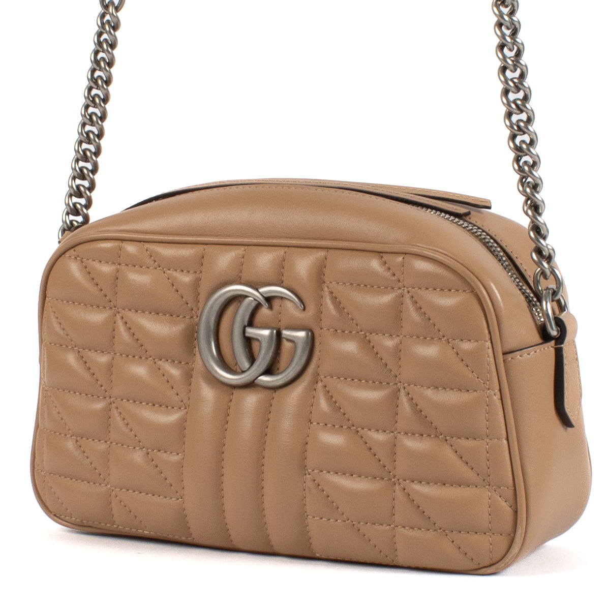 shop 100% authentic second hand Gucci Beige GG Marmont Crossbody Bag on Labellov.com