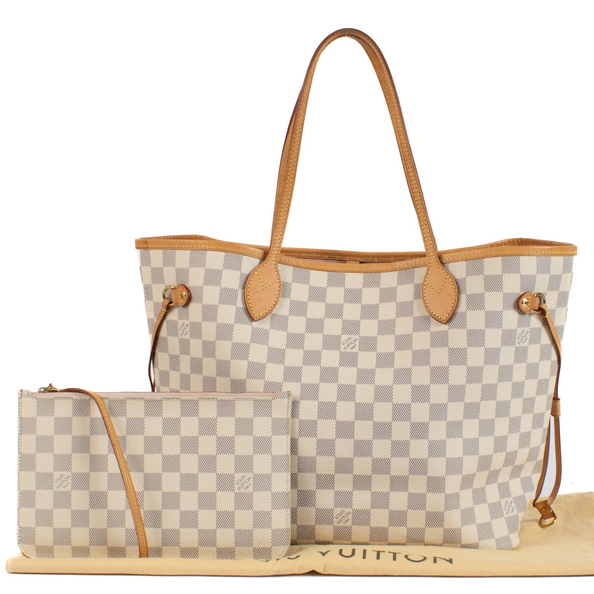 shop 100% authentic second hand Louis Vuitton Damier Azur Neverfull MM on Labellov.com