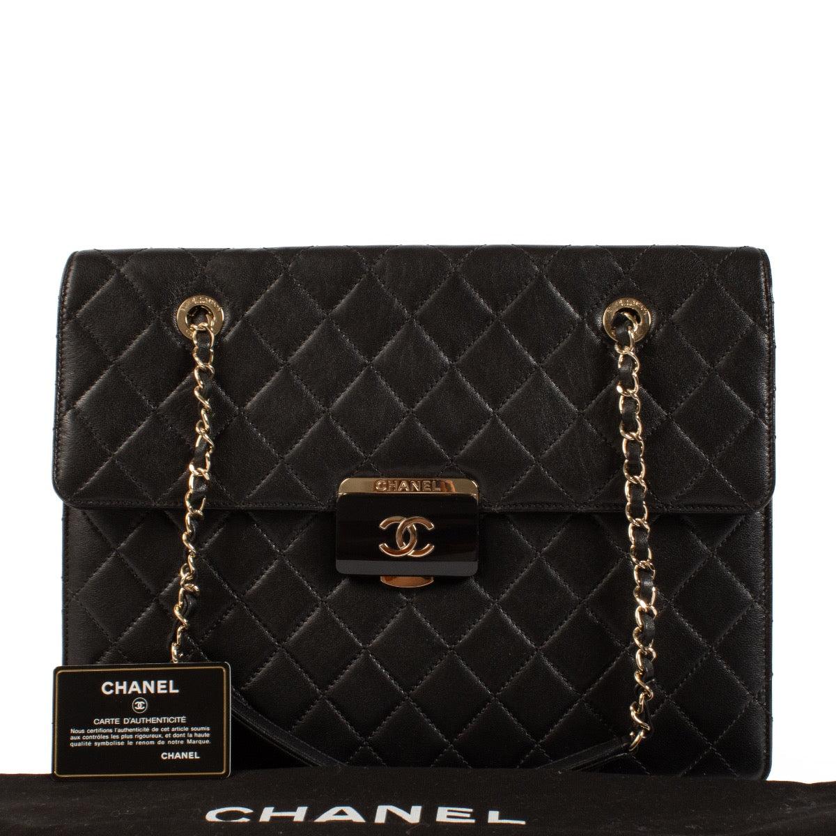 shop 100% authentic second hand Chanel Black Beauty Lock Shoulder Bag on Labellov.com