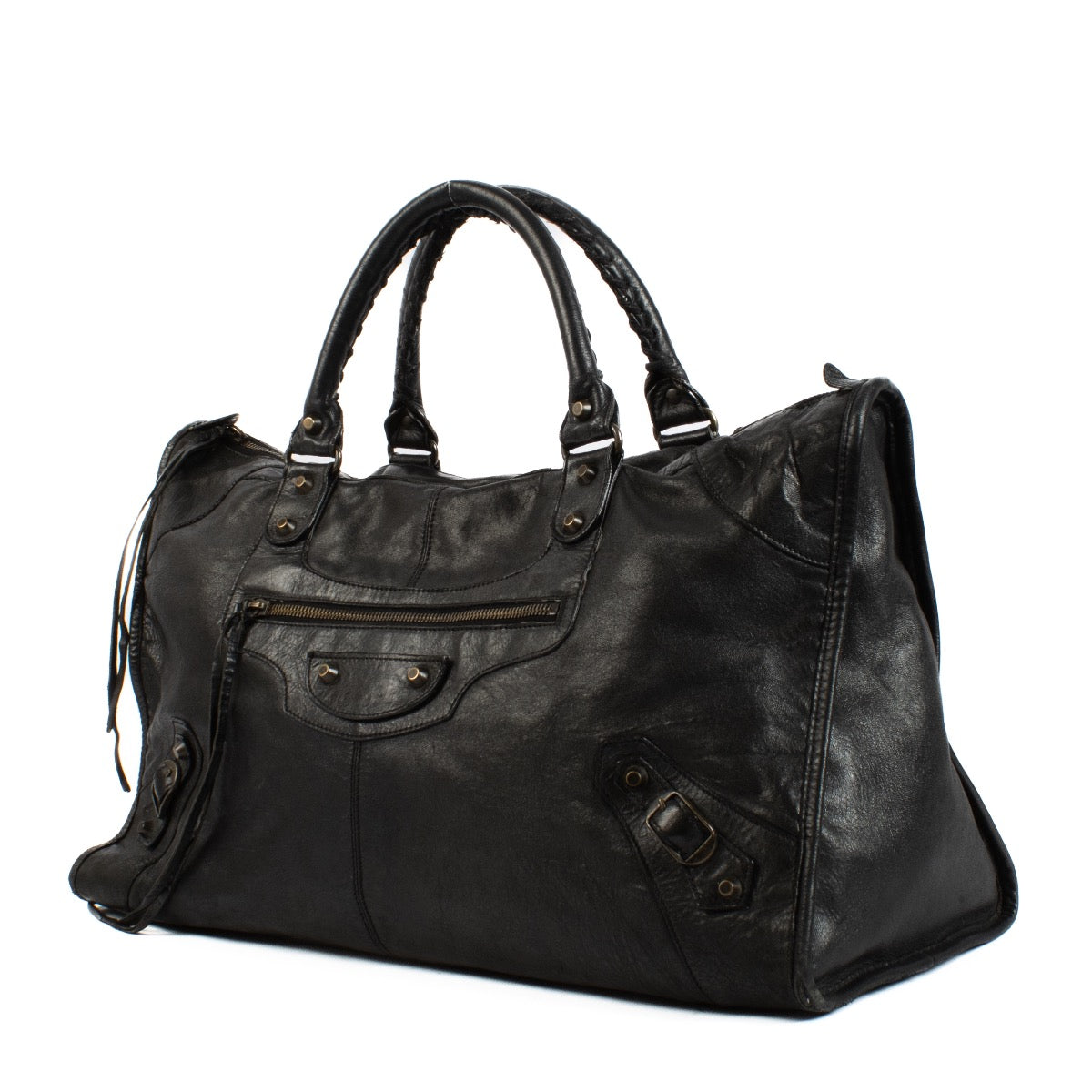 Authentic second hand designer luxury Balenciaga Black Classic City Bag on www.labellov.com