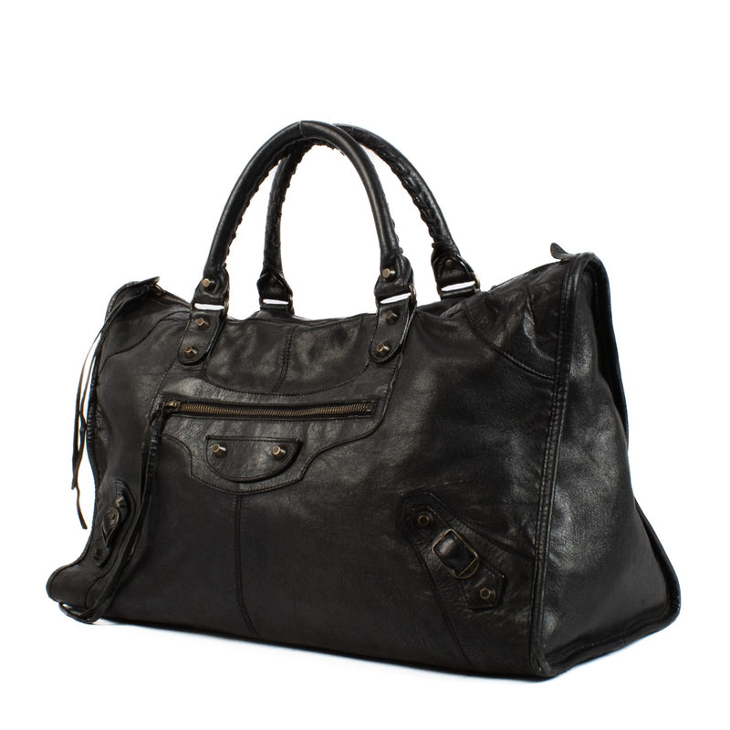 Authentic second hand designer luxury Balenciaga Black Classic City Bag on www.labellov.com