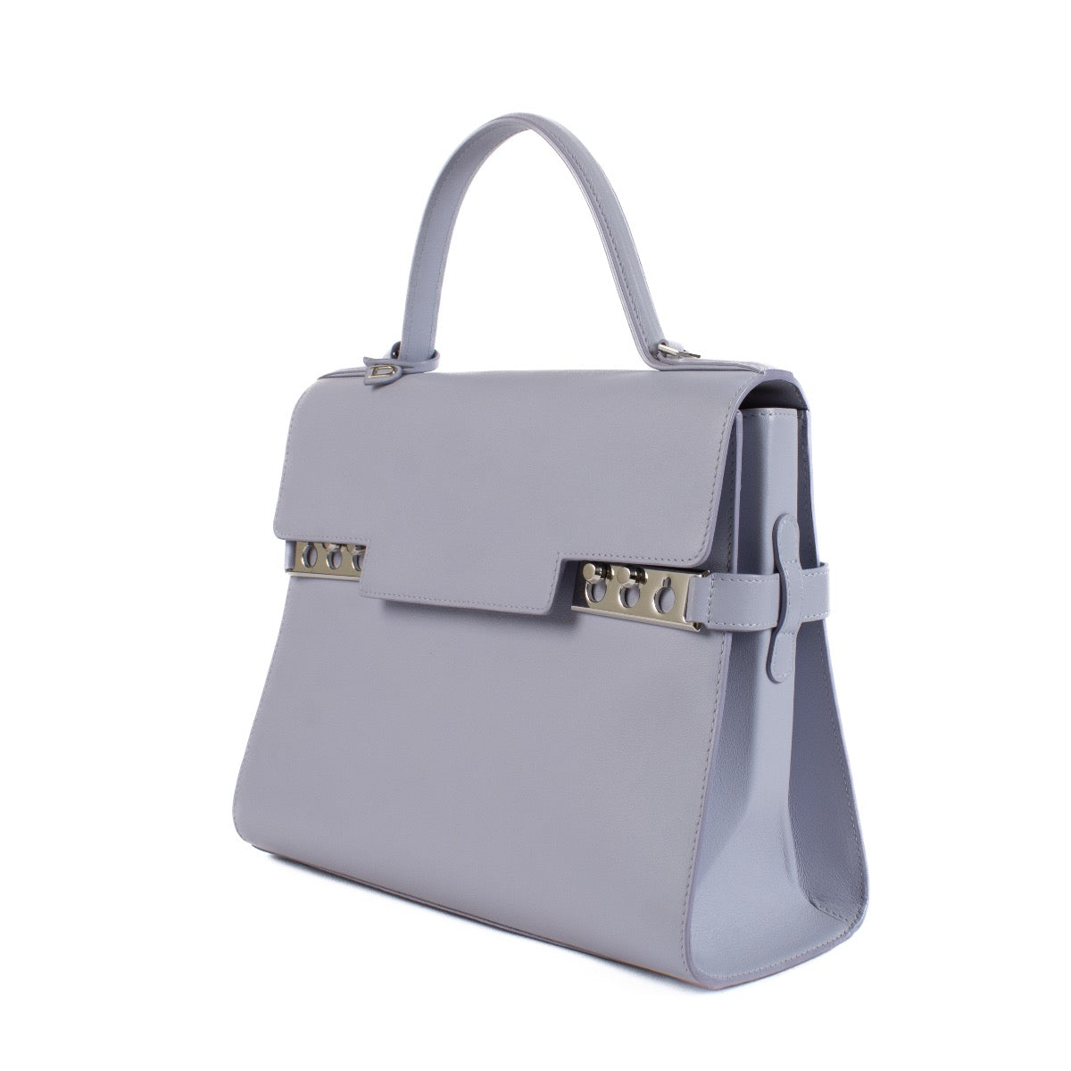 Shop safe online at Labellov in Antwerp, Brussels and Knokke this 100% authentic second hand Delvaux Lila Tempête GM Top Handle Bag