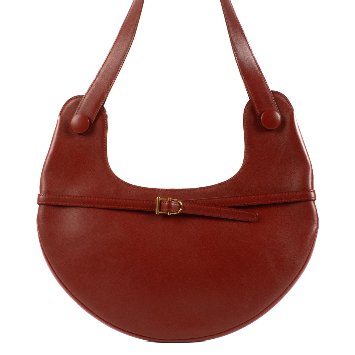 Shop safe online at Labellov in Antwerp, Brussels and Knokke this 100% authentic second hand Delvaux Red Railway Shoulder Bag