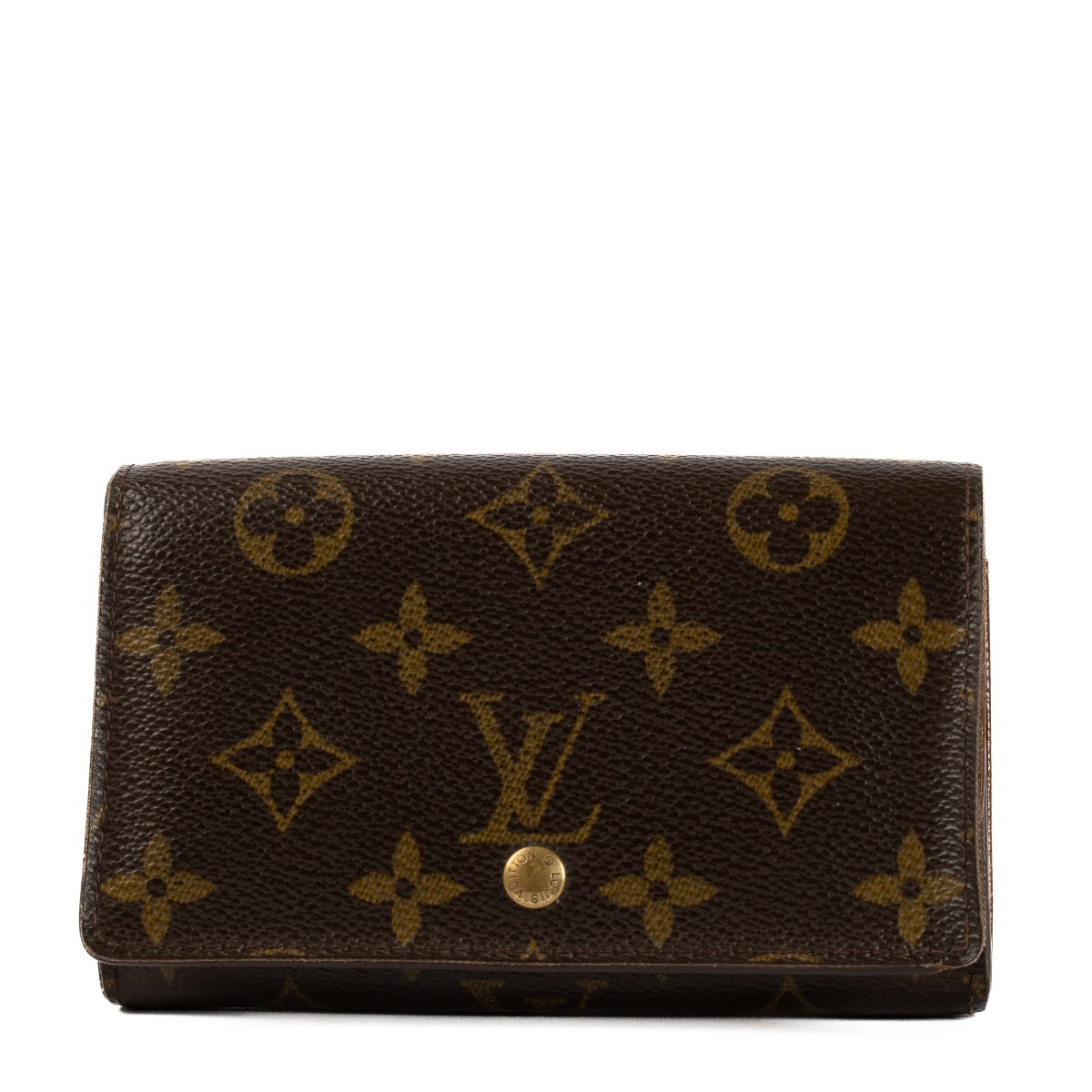 Shop safe online at Labellov in Antwerp, Brussels and Knokke this 100% authentic second hand Louis Vuitton Monogram Porte Monnaie Tresor Wallet