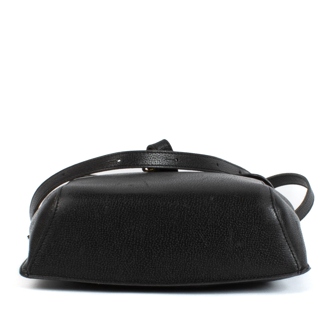 shop 100% authentic second hand Delvaux Black Leather Front Flap Crossbody Bag on Labellov.com