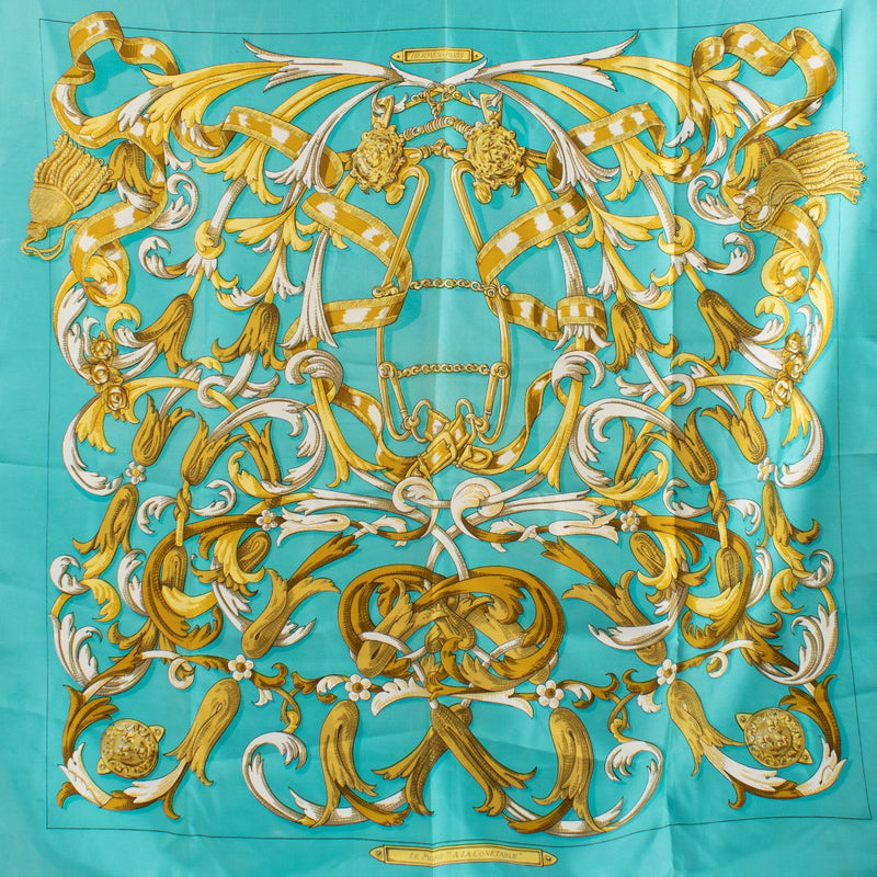 shop 100% authentic second hand Hermès Le Mors 'A La Constable' Silk Scarf on Labellov.com