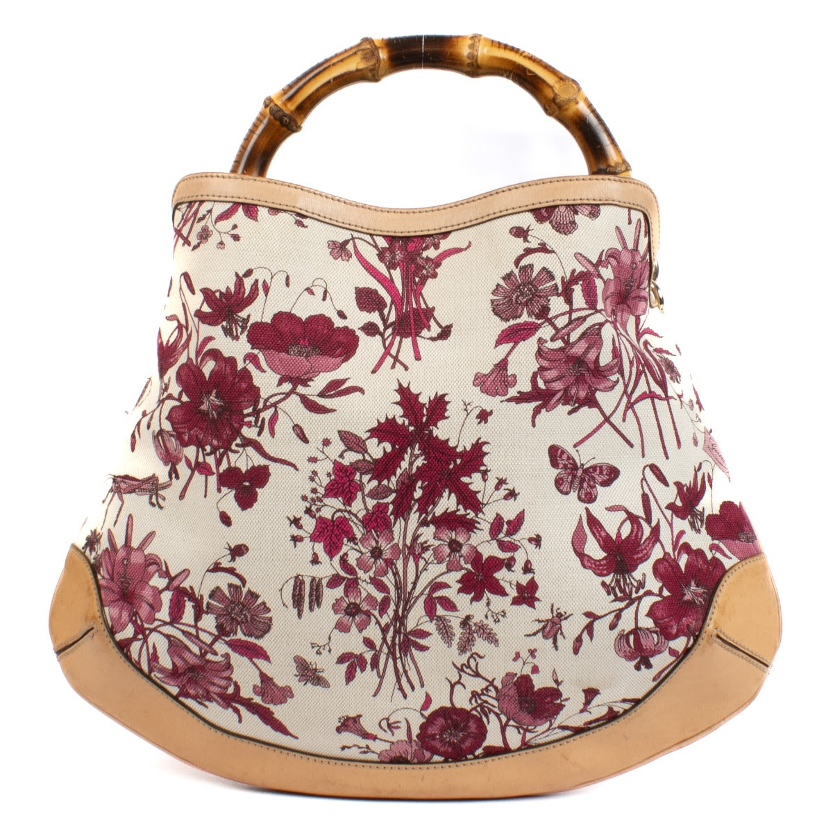 Shop 100% authentic secondhand Gucci Floral Peggy Bamboo Top Handle Bag on Labellov.com