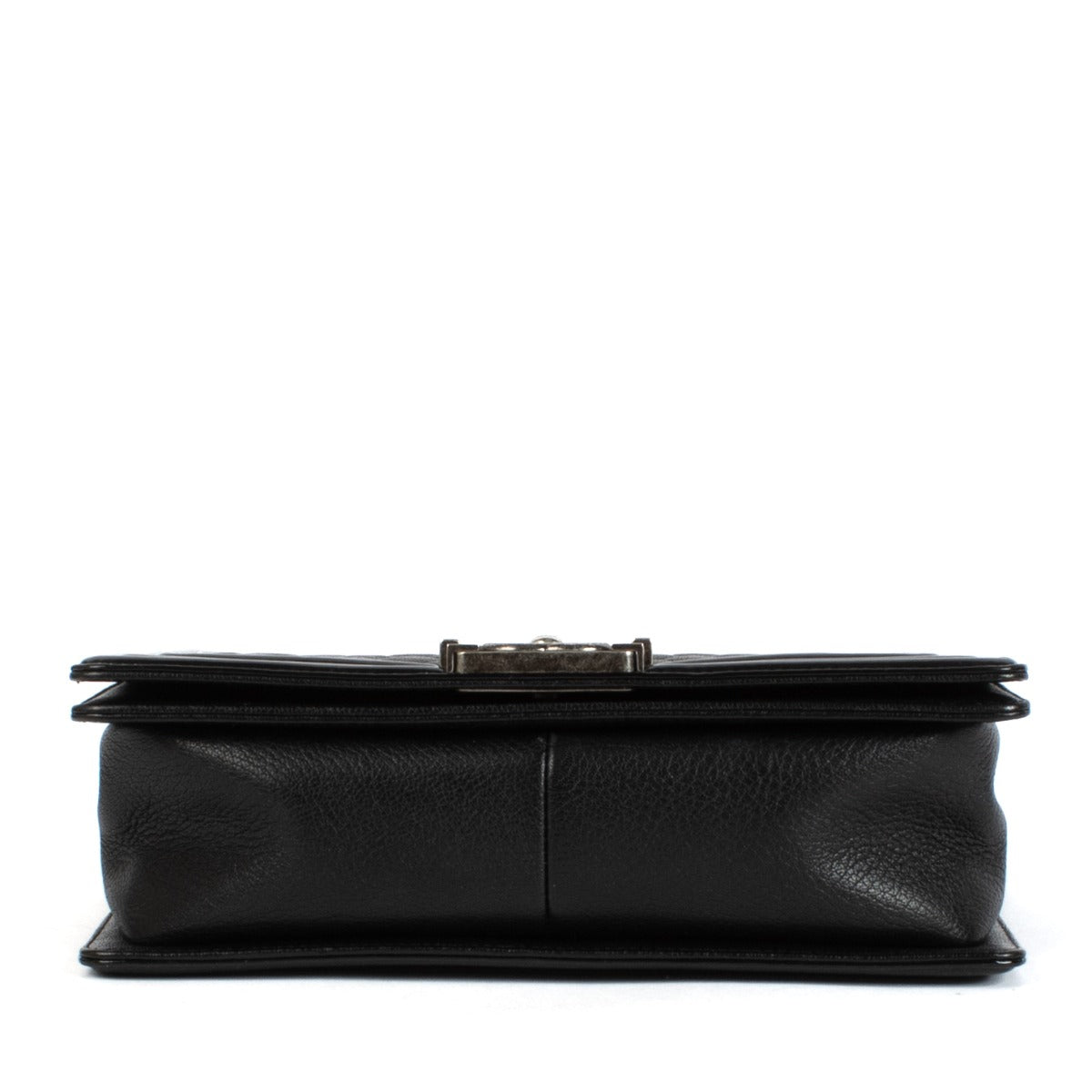 Sac Boy Moyen Chanel en veau noir et cuir verni