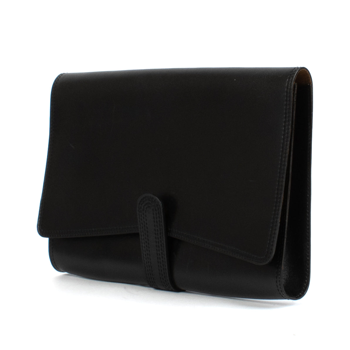 shop 100% authentic second hand Delvaux Black Leather Vintage Clutch on Labellov.com