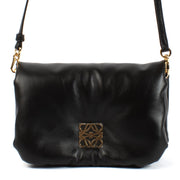 Loewe Black Shiny Nappa Lambskin Mini Puffer Goya Bag now for sale on Labellov website with designer items in new condition